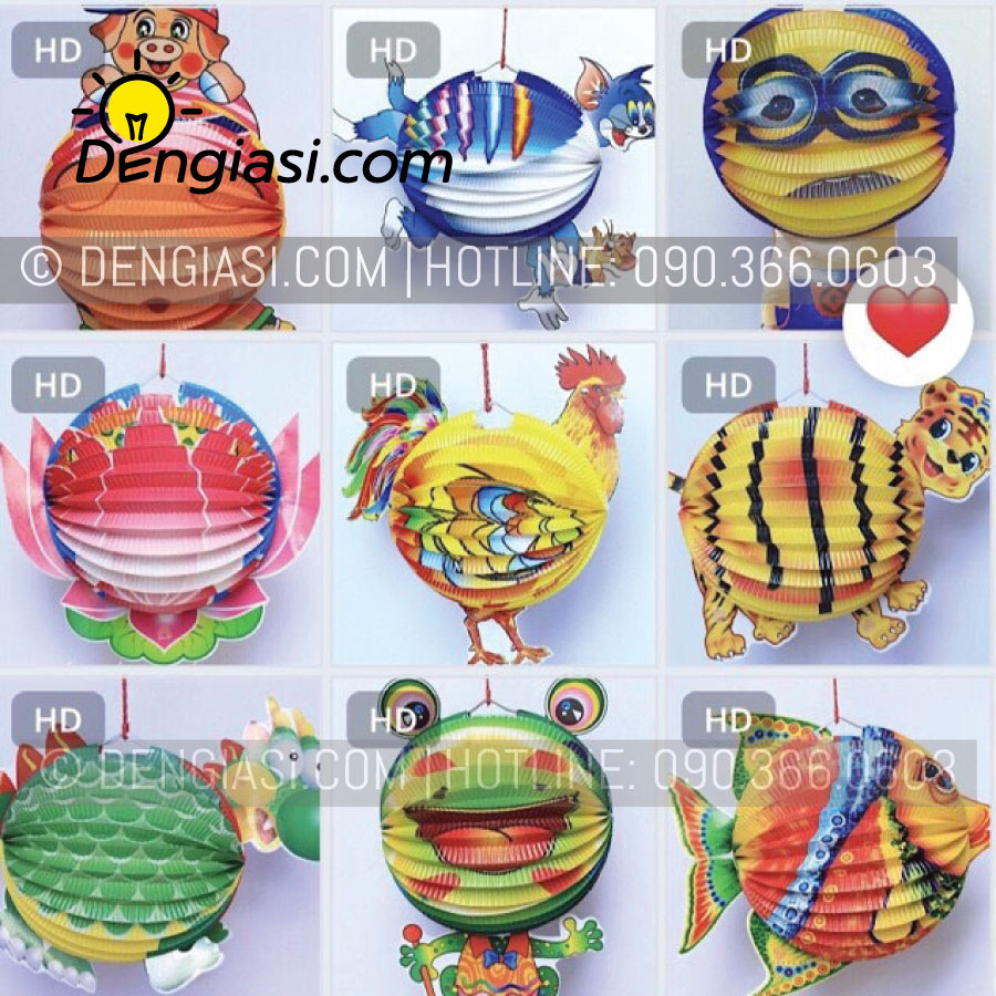 LỒNG ĐÈN GIẤY HÌNH THÚ